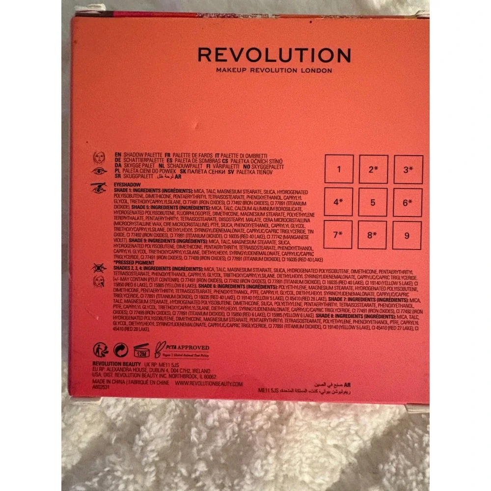 NEW REVOLUTION FIRE EYESHADOW PALLET, Makeup, Sagittarius Zodiac, Eyeshadow‎
